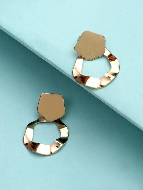 gold metal  earring - 18409339 - Very Small Image - 1