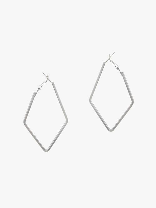 silver metal hoop earring - 18409366 - Very Small Image - 1