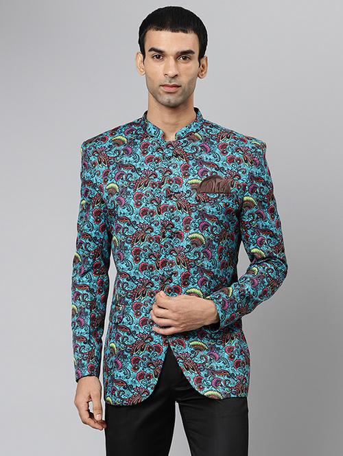 green printed suit - 18409562 - Very Small Image - 1