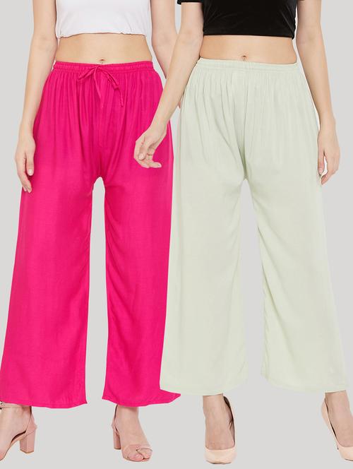 set of 2 pcs solid palazzo - 18411875 - Very Small Image - 1