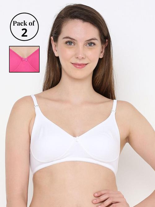 pack of 2 solid t-shirts bra  - 18412339 - Very Small Image - 1