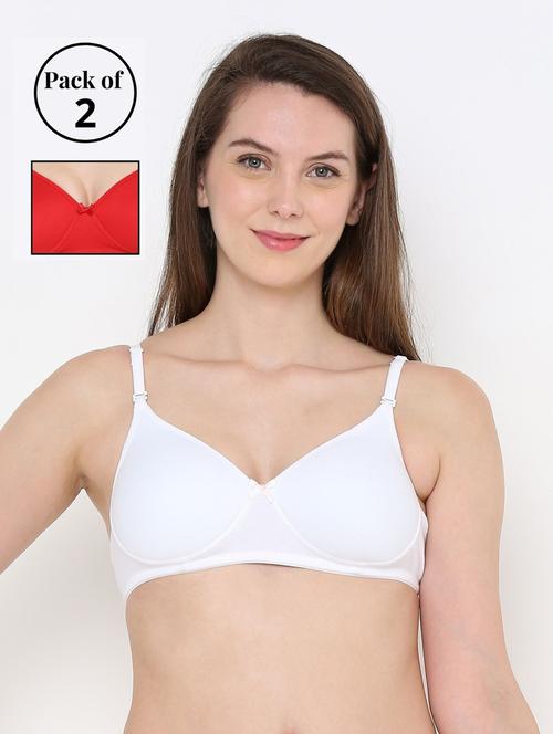 pack of 2 solid t-shirt bra  - 18412382 - Very Small Image - 1