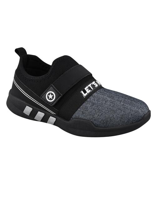 black mesh laceup sports shoes - 18412530 - Very Small Image - 1