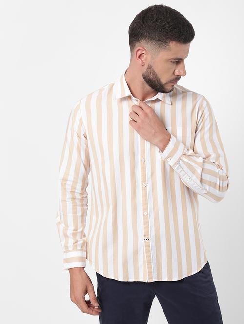 mens stripes casual shirt - 18412653 - Very Small Image - 1