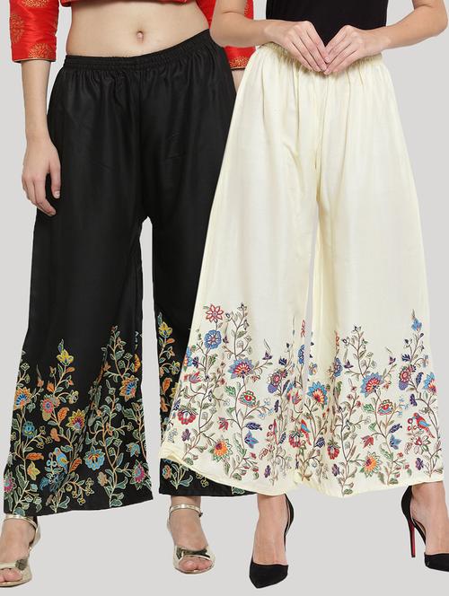 set of 2 pcs printed palazzo - 18412722 - Very Small Image - 1