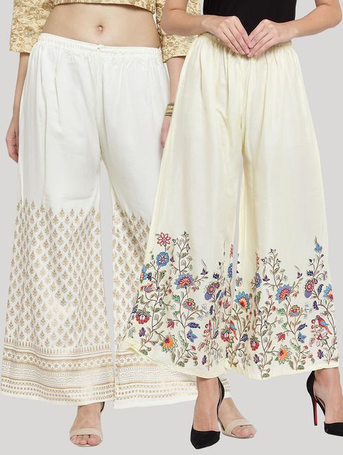 set of 2 pcs printed palazzo - 18412739 - Very Small Image - 1