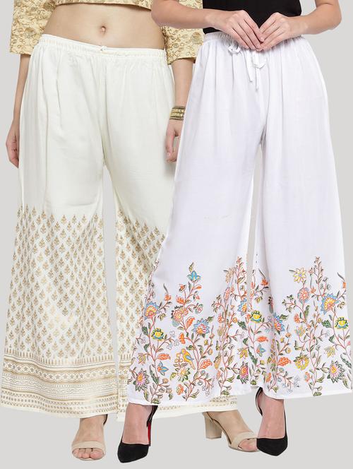 set of 2 pcs printed palazzo - 18412740 - Very Small Image - 1