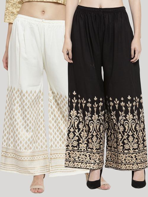 set of 2 pcs printed palazzo - 18412746 - Very Small Image - 1