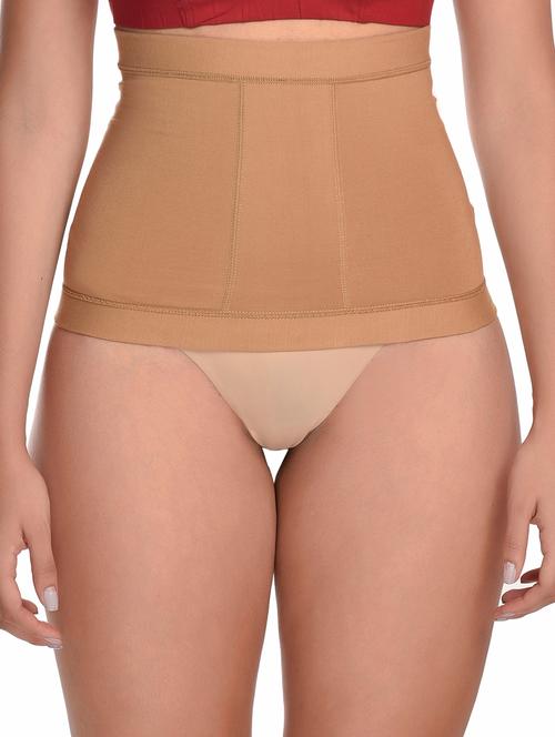 beige solid tummy tucker shapewear - 18414934 - Very Small Image - 1