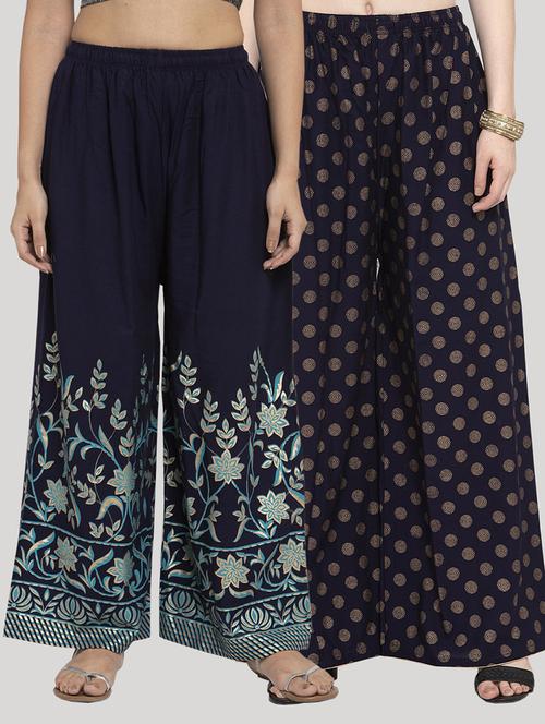 set of 2 pcs printed palazzo - 18415056 - Very Small Image - 1