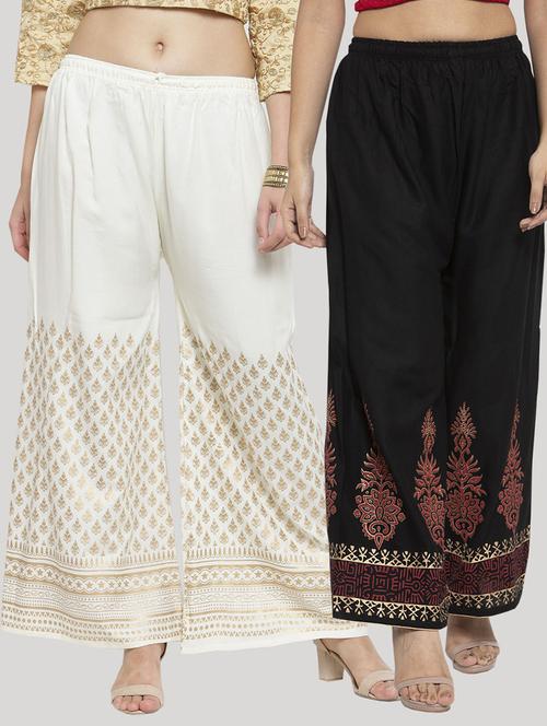 set of 2 pcs printed palazzo - 18415074 - Very Small Image - 1