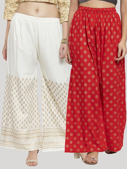 set of 2 pcs printed palazzo - 18415077 - Very Small Image - 1