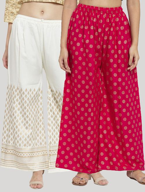 set of 2 pcs printed palazzo - 18415078 - Very Small Image - 1