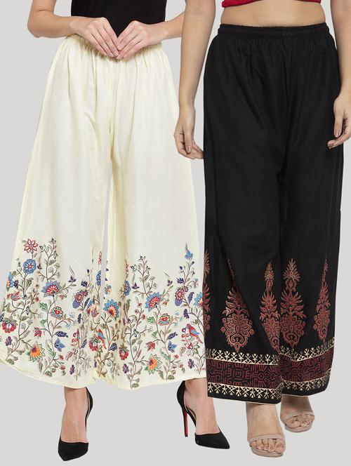 set of 2 pcs printed palazzo - 18415090 - Very Small Image - 1