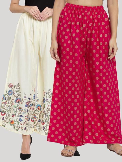 set of 2 pcs printed palazzo - 18415094 - Very Small Image - 1