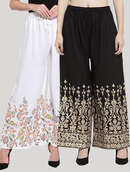 set of 2 pcs printed palazzo - 18415102 - Very Small Image - 1