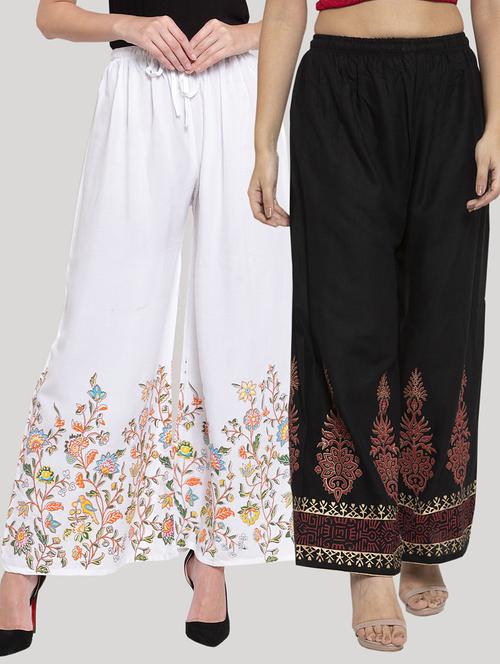 Set Of 2 Pcs Printed Palazzo - 18415105 - Very Small Image - 1