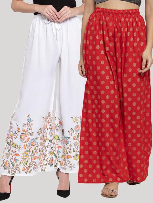 set of 2 pcs printed palazzo - 18415108 - Very Small Image - 1