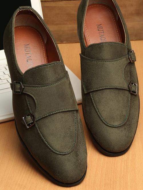 green suede slip on loafers - 18415508 - Very Small Image - 1