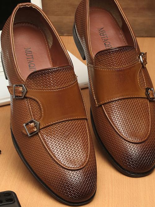 tan leather slip on loafers - 18415515 - Very Small Image - 1