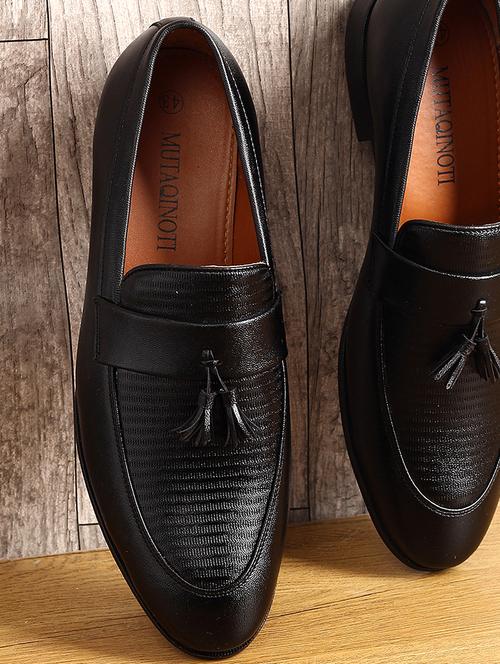 black leather slip on loafers - 18415544 - Very Small Image - 1