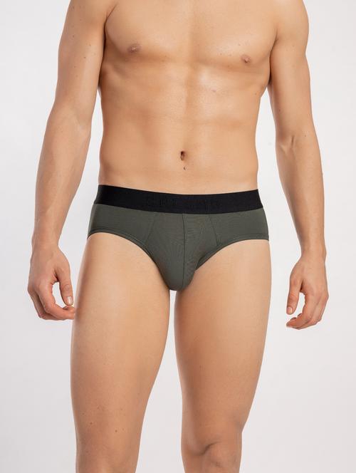 dark green solid hipster brief - 18415560 - Very Small Image - 1