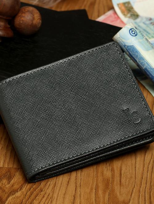 shark grey leather wallet - 18416012 - Very Small Image - 1
