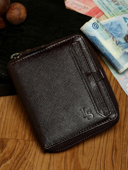 bistre brown leather wallet - 18416032 - Very Small Image - 1