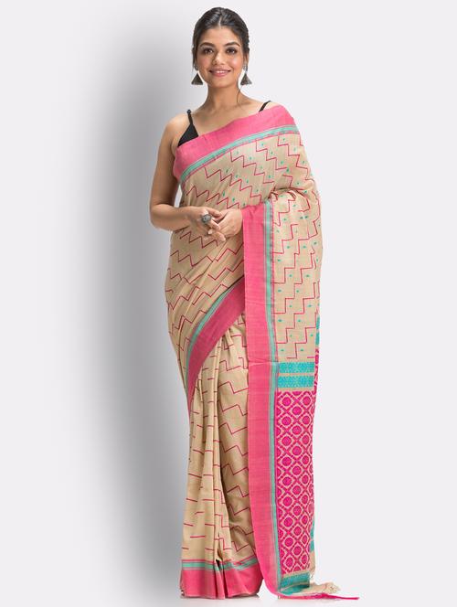 women's self design yellow colored saree with blouse - 18416825 - Very Small Image - 1