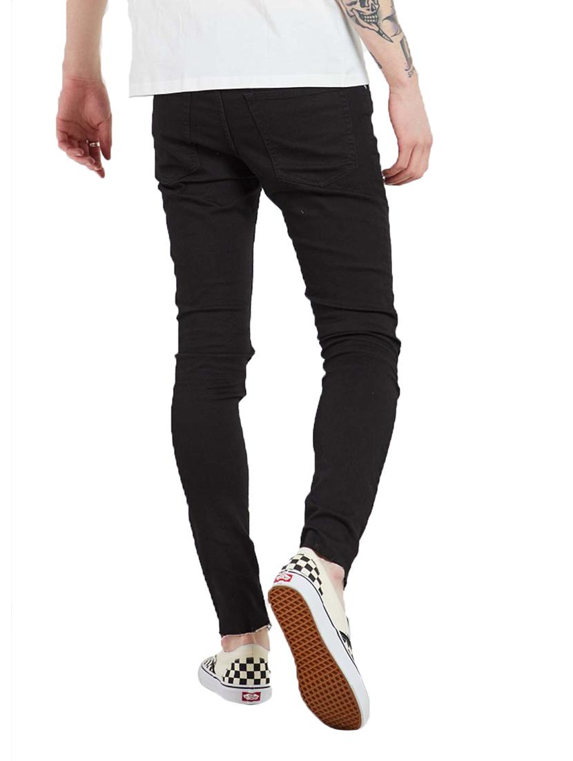 mens skinny fit slash knee jeans - 18416975 - Zoom Image - 2