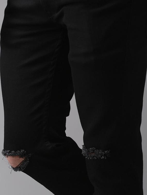 mens slim fit slash knee jeans - 18416984 - Standard Image - 3