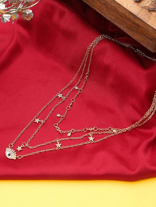 multilayered evil eye crystal statement necklace - 18417321 - Very Small Image - 1