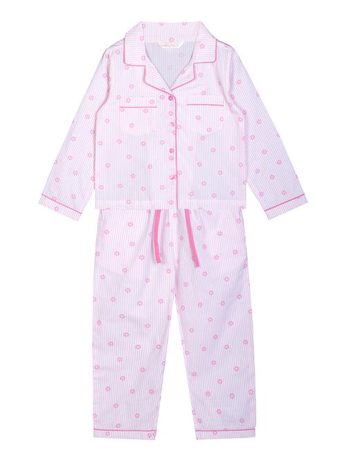 pink printed nightwear pyjama set  - 18417883 - Very Small Image - 1