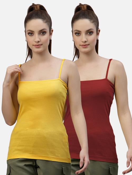 pack of 2 solid camisole - 18418040 - Very Small Image - 1
