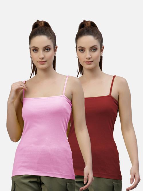 pack of 2 solid camisoles - 18418070 - Very Small Image - 1