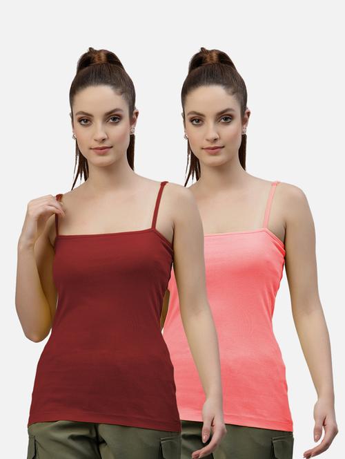 pack of 2 solid camisoles - 18418080 - Very Small Image - 1