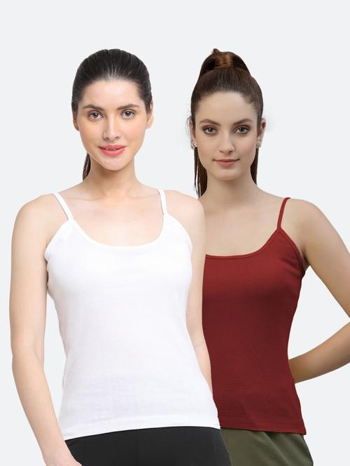 pack of 2 solid camisoles - 18418113 - Very Small Image - 1