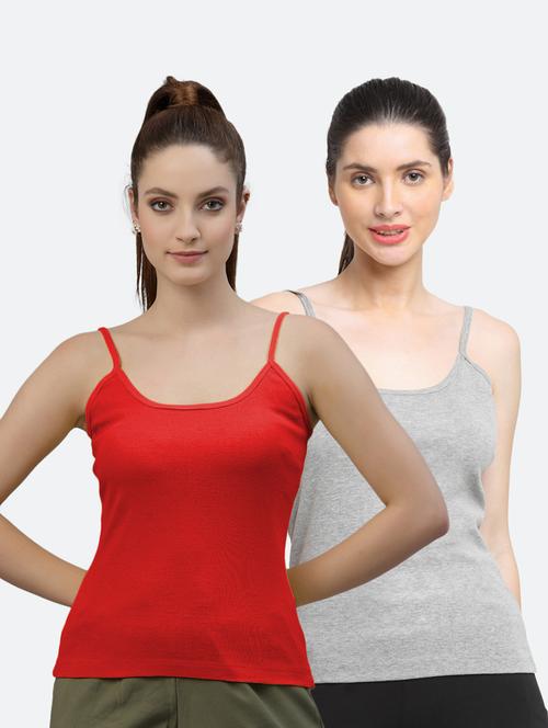 pack of 2 solid camisoles - 18418118 - Very Small Image - 1