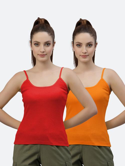 pack of 2 solid camisoles - 18418122 - Very Small Image - 1