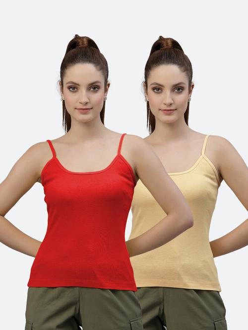 pack of 2 solid camisoles - 18418123 - Very Small Image - 1