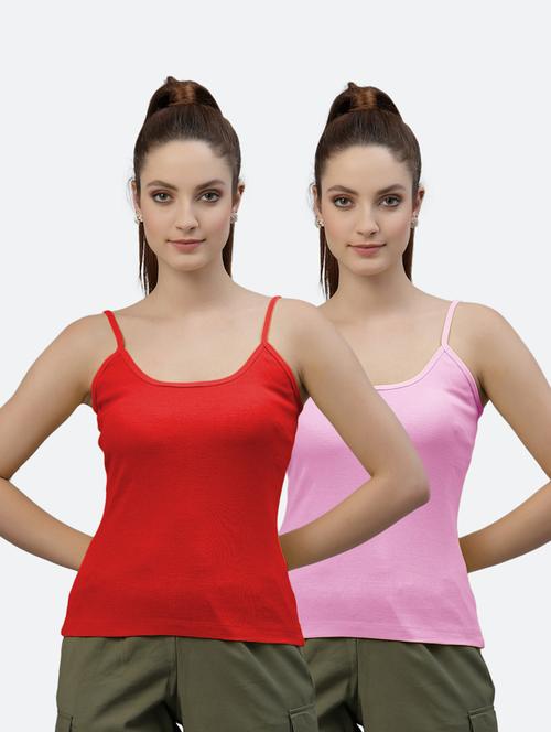 pack of 2 solid camisoles - 18418124 - Very Small Image - 1
