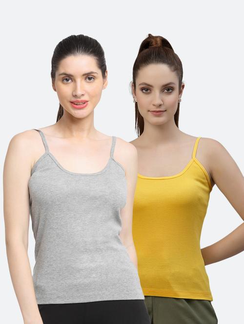 pack of 2 solid camisoles - 18418132 - Very Small Image - 1