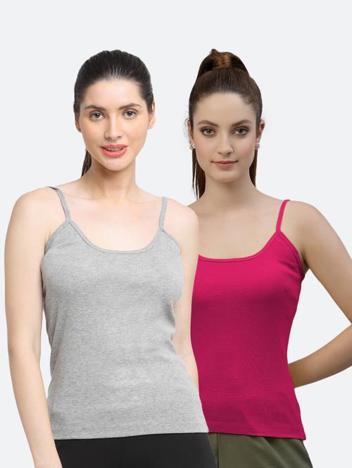 pack of 2 solid camisoles - 18418133 - Very Small Image - 1