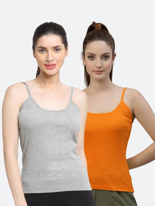 pack of 2 solid camisoles - 18418134 - Very Small Image - 1