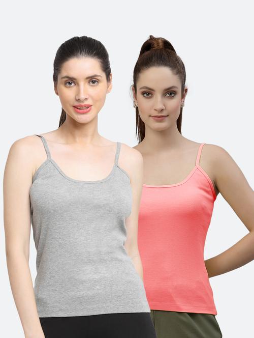 pack of 2 solid camisoles - 18418139 - Very Small Image - 1