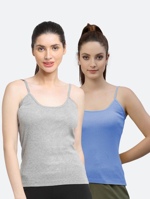 pack of 2 solid camisoles - 18418142 - Very Small Image - 1