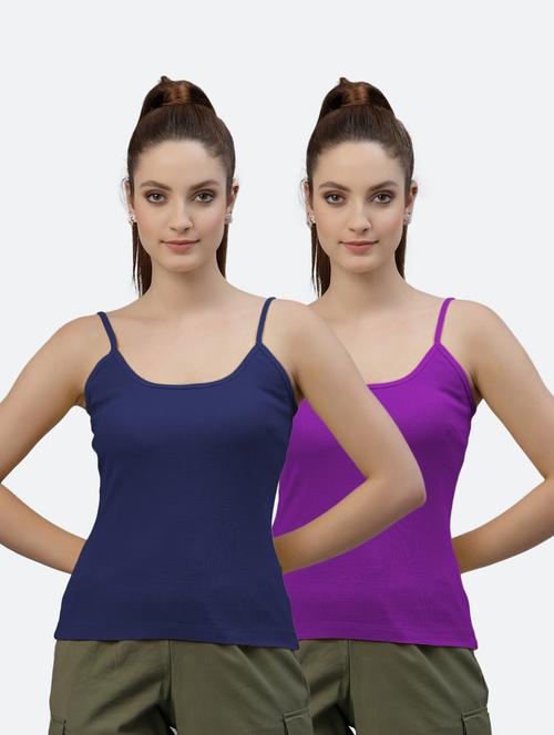 pack of 2 solid camisoles - 18418151 - Very Small Image - 1