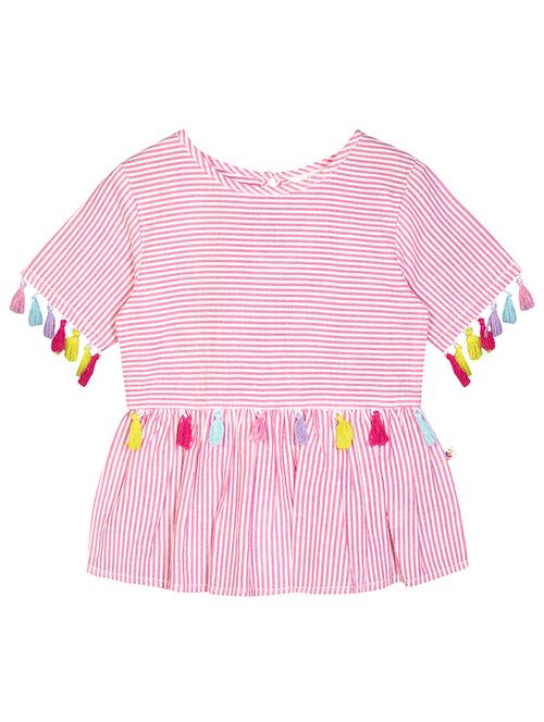 girls round neck top - 18418166 - Very Small Image - 1