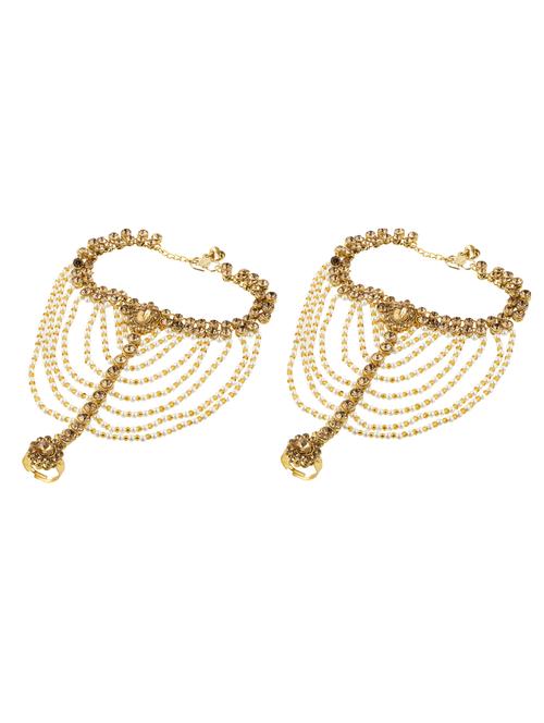 yellow metal anklet anklets - 18418650 - Very Small Image - 1