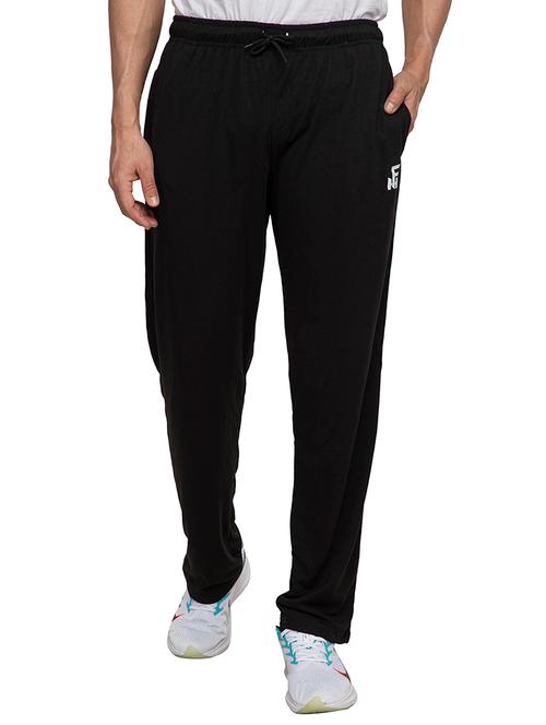 black solid full length track pant - 18418793 - Very Small Image - 1